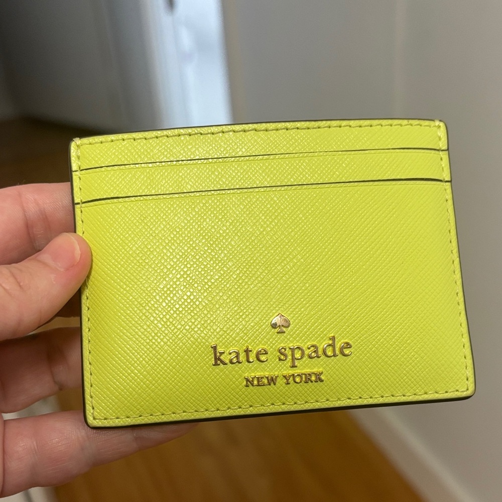 Kate Spade Lime Green Card Holder